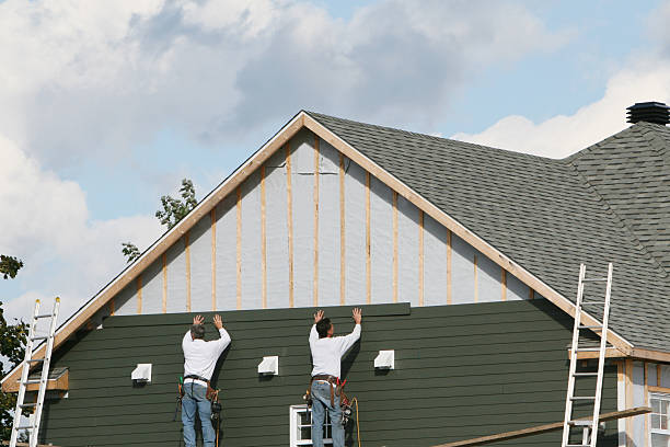 Professional Emergency Siding Repair technician working in Morrisville, PA